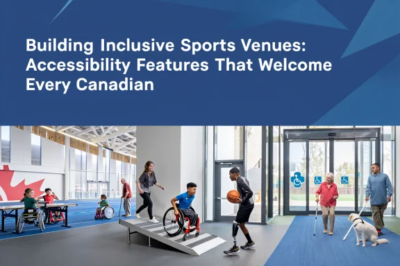 accessibility features in sports venue design and booking